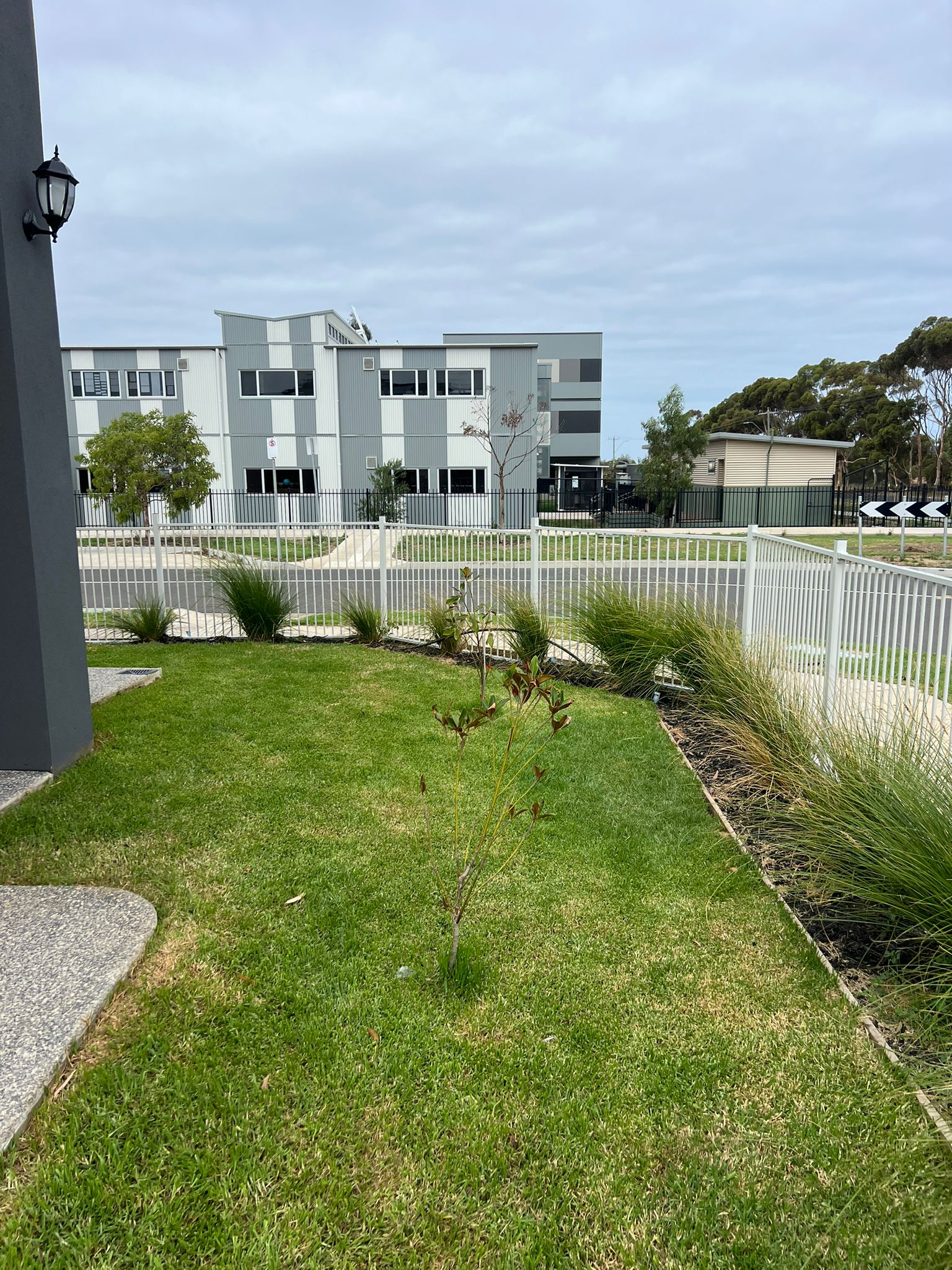 New aluminium slat front fence, Epping