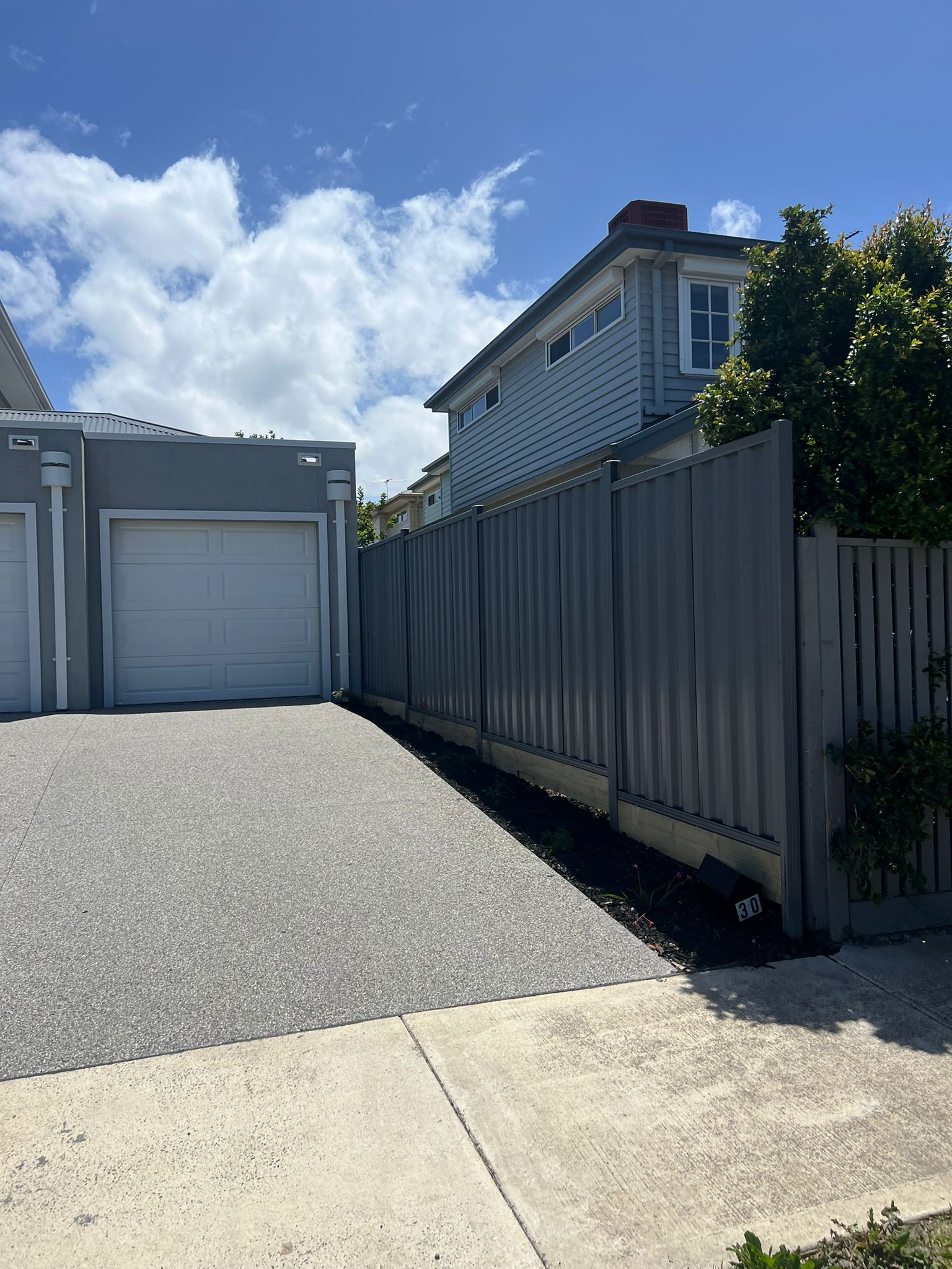Commercial Colorbond perimeter fence, Reservoir North